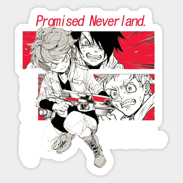 Promised Neverland ''OUTSIDE WORLD'' V2 Sticker by riventis66